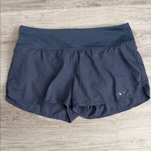 Nike Women's Dark Blue-Grey Athletic Shorts